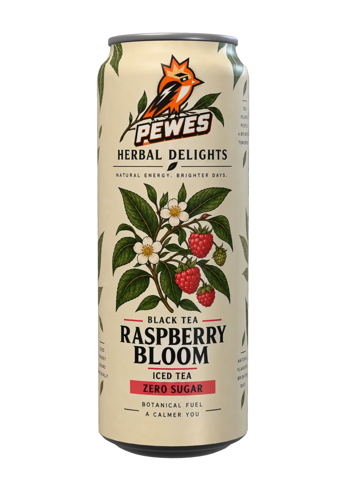 Black Tea Raspberry Bloom 250 ml can, front